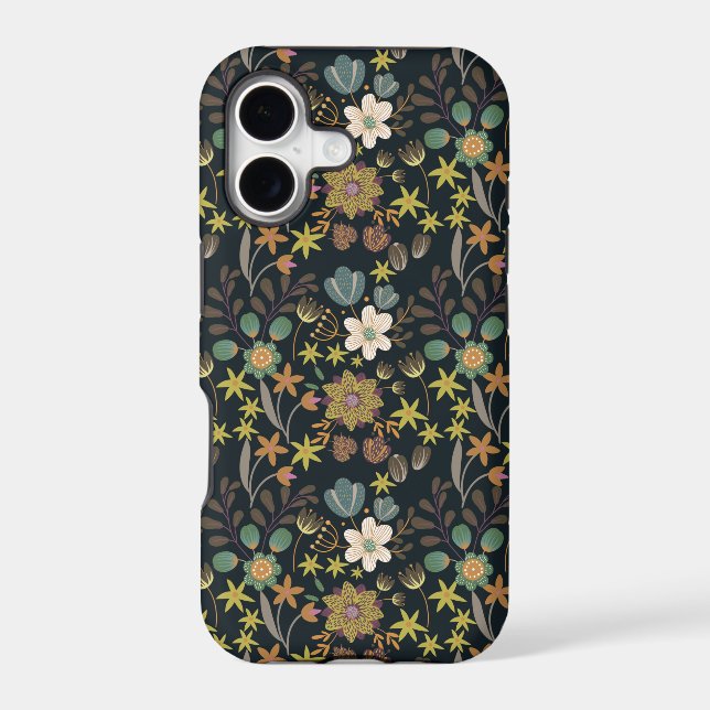 Pretty Floral Pattern Iphone Case (Back)