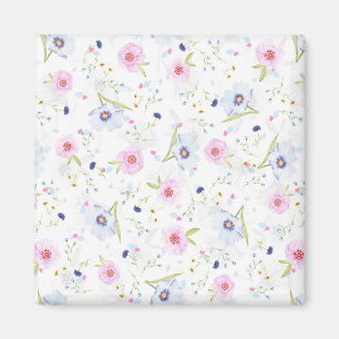 Pretty Floral Pattern Magnet