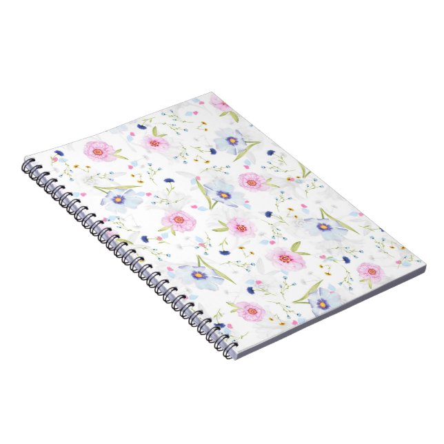 Pretty Floral Pattern Notebook (Right Side)