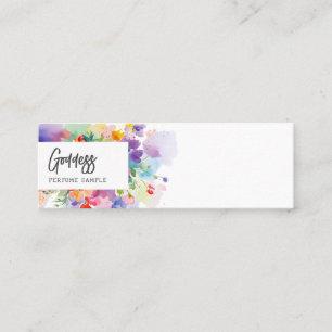 Pretty Floral Perfume Tester Mini Business Card
