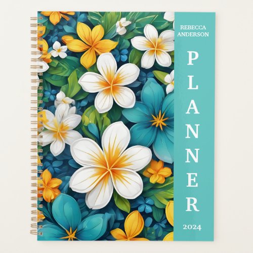 Pretty Floral Personalized  Planner