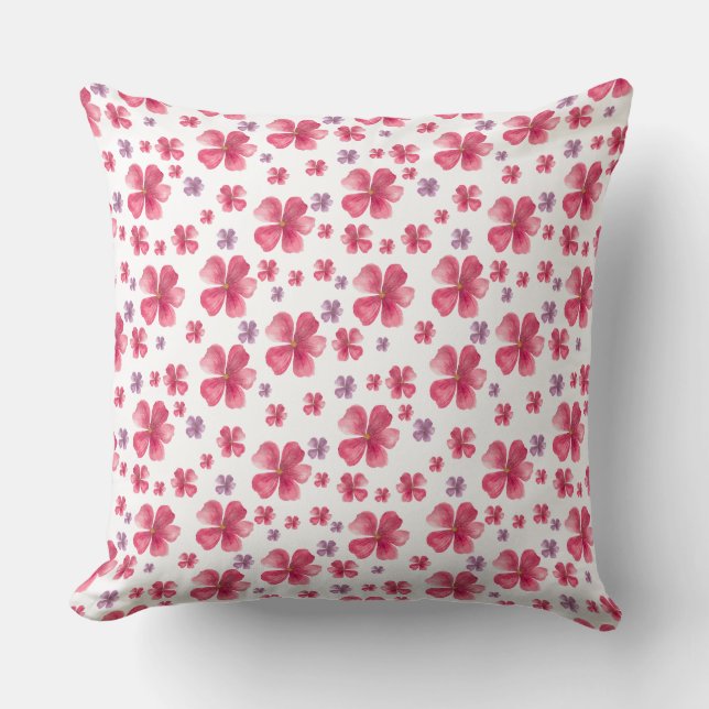 Pretty Floral Pillow (Front)