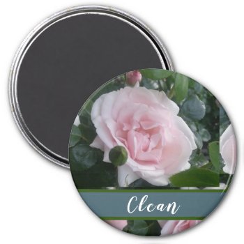 Pretty Floral Pink Roses Magnet by GiftMePlease at Zazzle