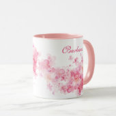 Pretty Floral Pink Watercolor Best Aunt Ever Mug (Front Right)
