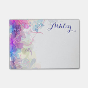 Pretty Floral Post-it Notes