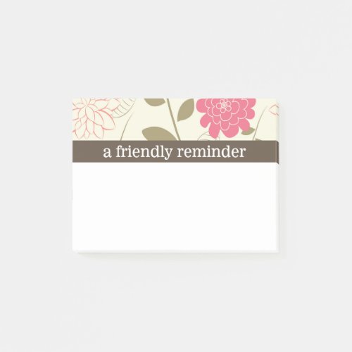 Pretty Floral Post_it Notes