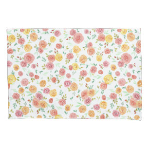 Pretty Floral Rose Pattern  Pillow Case