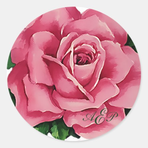 Pretty Floral Rose StickerEnvelope Seal