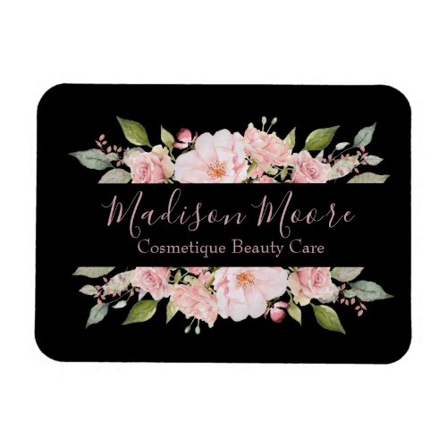 Pretty Floral Roses Name Inscribed Magnet