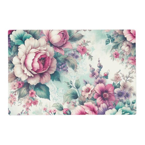 Pretty Floral Shabby Chic  Placemat