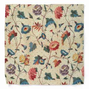 Pretty floral textile design bandana