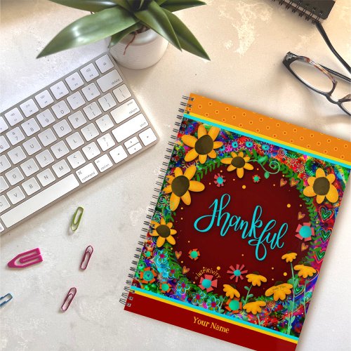 Pretty Floral Thankful Cheerful Inspirivity Planner