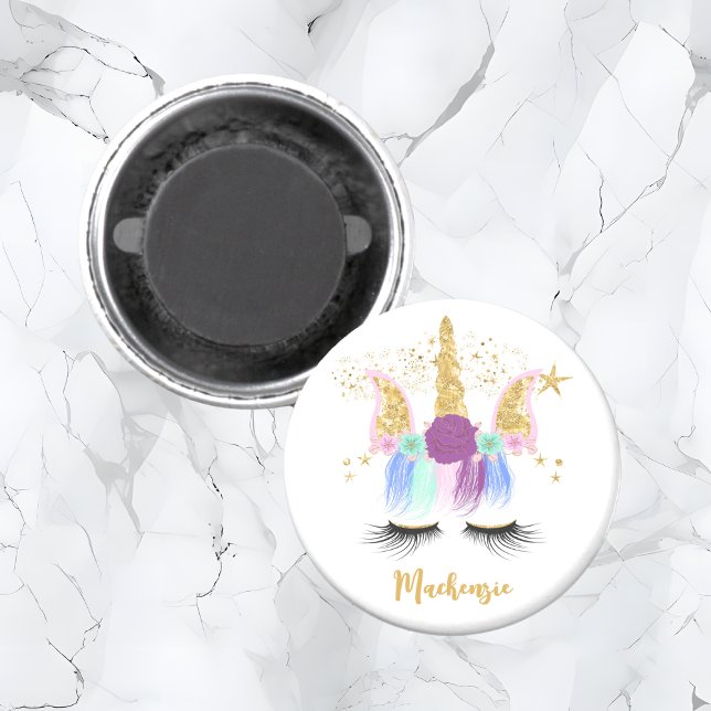 Pretty Floral Unicorn Magnet (Pretty Floral Unicorn Magnet)