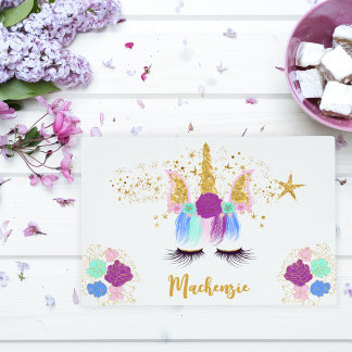 Pretty Floral Unicorn Placemat