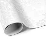 Pretty Floral White Damask Wedding Design Wrapping Paper<br><div class="desc">Featuring a pretty Floral White Damask Wedding Design Gift Wrap. ⭐You can also "TRANSFER DESIGN" on other Zazzle products and adjust the design to fit most of Zazzle items. (button is down on the right side of the page) Some of the text graphics have ready to fill in the box(es)...</div>
