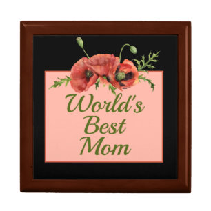Pretty Floral World's Best Mom  Gift Box