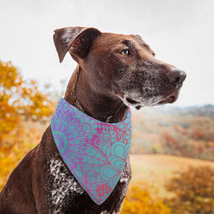 Pretty Florals Colorful Pet Bandana