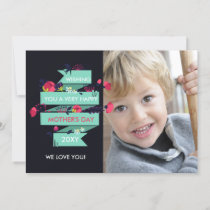 Pretty Florals Mothers Day Photo Card