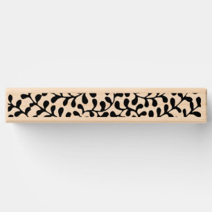 Pretty Flourished Black and White Print Topple Tower