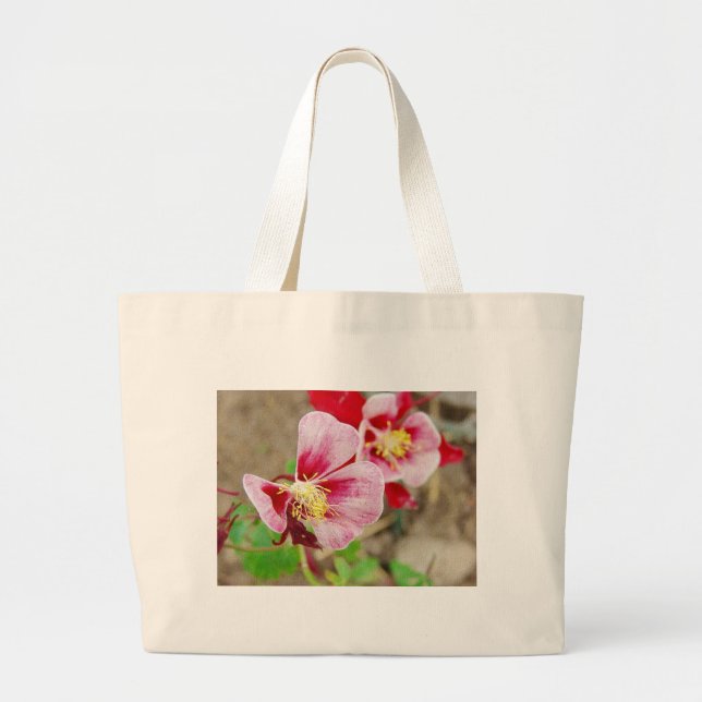 Pretty Flower 2 Large Tote Bag (Front)
