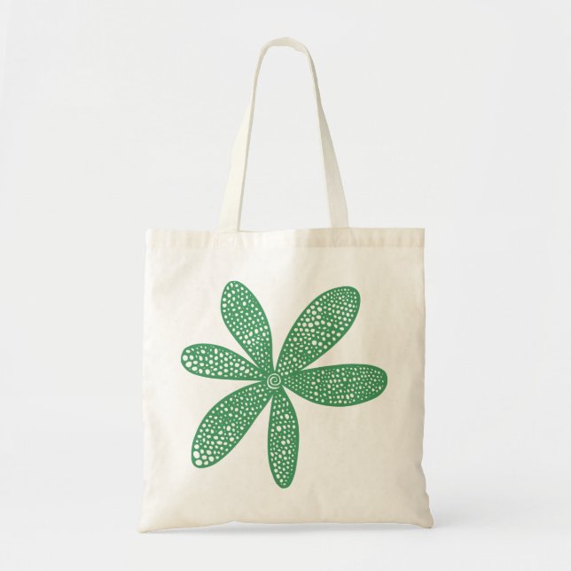 Pretty Flower - Army Green Tote Bag (Front)