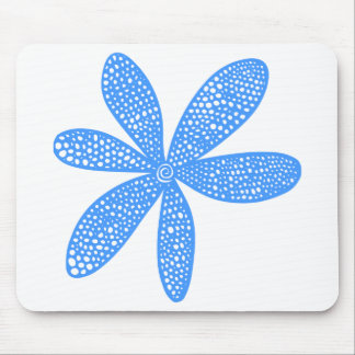 Pretty Flower - Baby Blue Mouse Pad