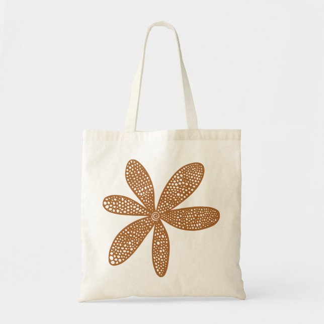 Pretty Flower - Brown Tote Bag (Front)