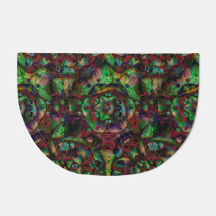 Pretty Flower Burst Abstract Doormat