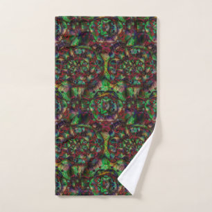 Pretty Flower Burst Abstract Hand Towel