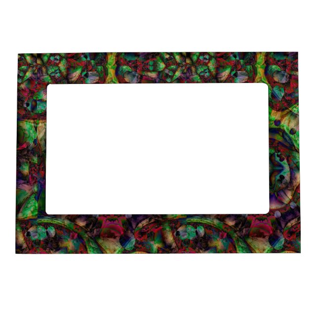 Pretty Flower Burst Abstract Magnetic Frame (Front)