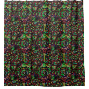 Pretty Flower Burst Abstract Shower Curtain