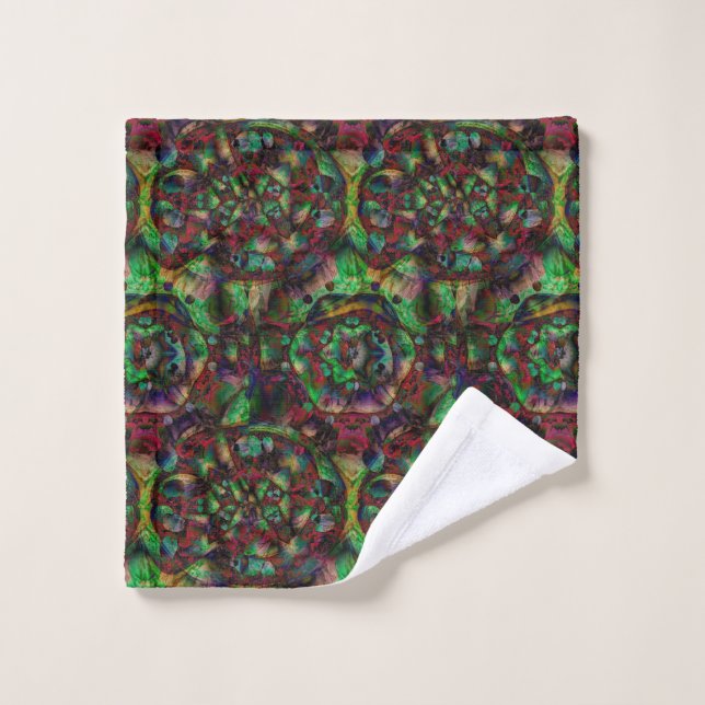 Pretty Flower Burst Abstract Wash Cloth (Wash Cloth)