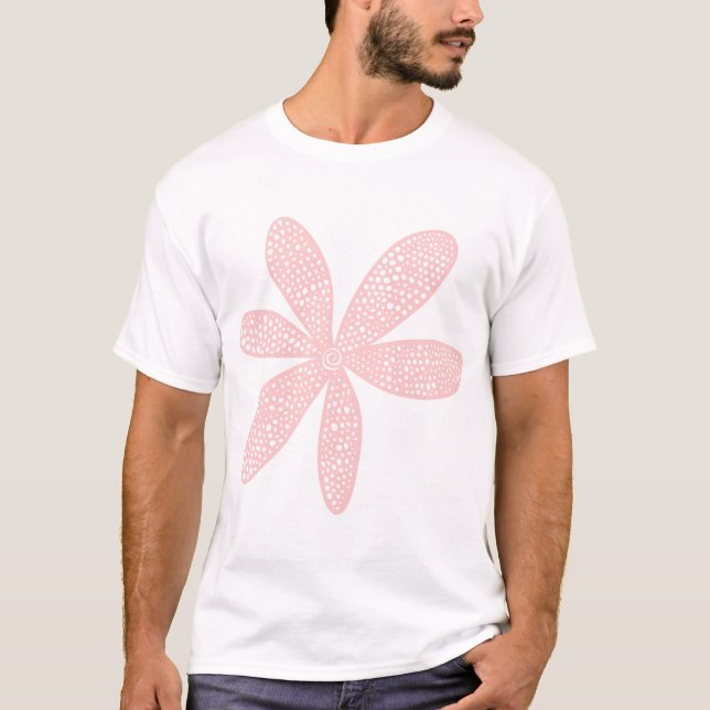 Pretty Flower - Faded Pink T-Shirt (Front)