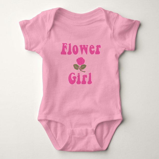 Pretty Flower Girl Products Baby Bodysuit (Front)