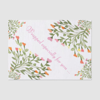 Pretty Flower Heart Design Tissue Paper