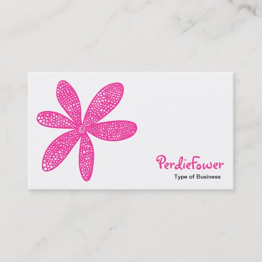 Customizable Pretty Flower - Hot Pink FF3399 Business Cards