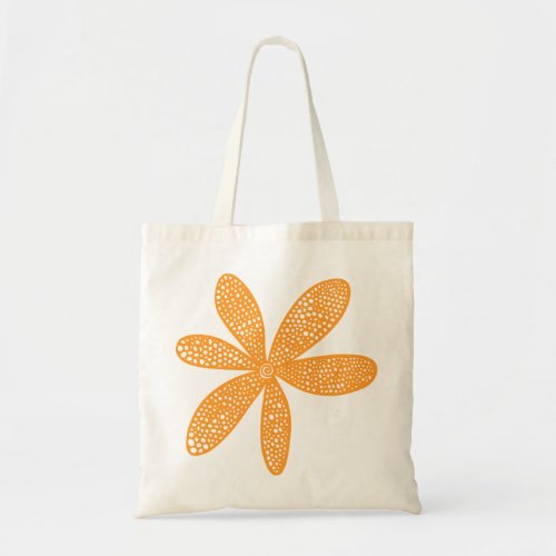 Pretty Flower _ Light Orange Tote Bag