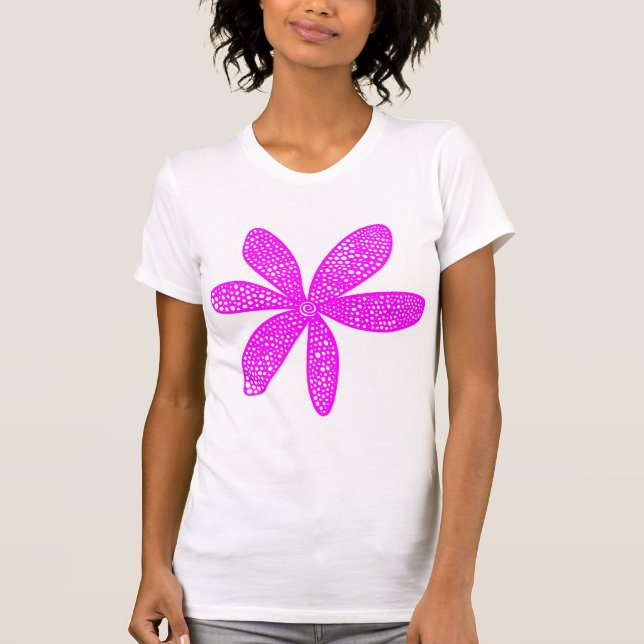 Pretty Flower - Magenta T-Shirt (Front)