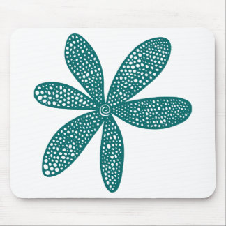 Pretty Flower - Moss Green Mouse Pad