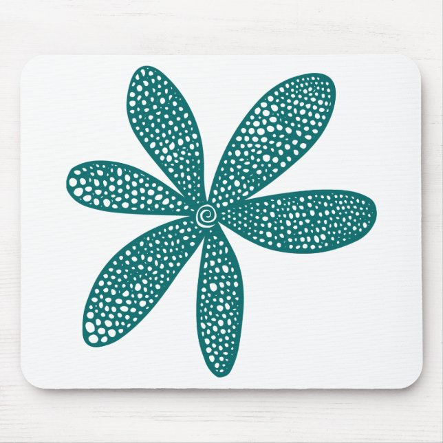 Pretty Flower - Moss Green Mouse Pad (Front)