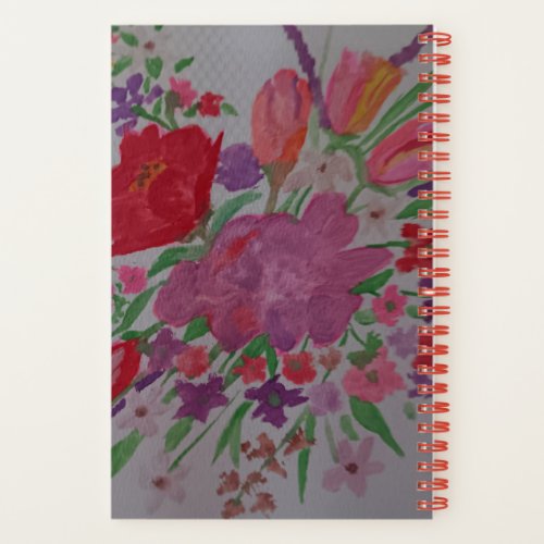 pretty flower notebook
