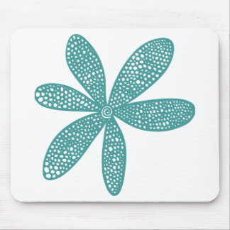 Pretty Flower - Ocean Green Mouse Pad