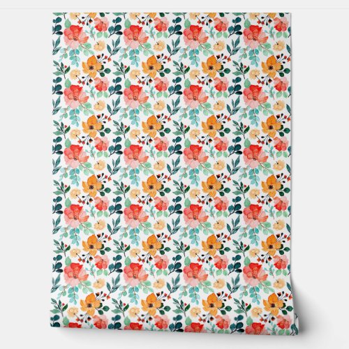 Pretty Flower Pattern Wallpaper Wallpaper