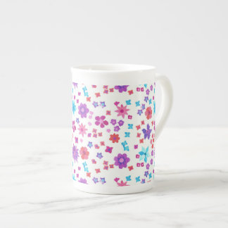 Pretty Flower-Power Bone China Mug