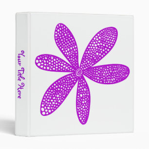 Pretty Flower - Purple (1.0in) Binder
