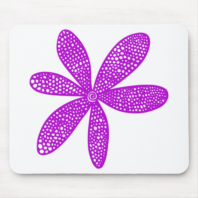 Pretty Flower - Purple Mouse Pad (Front)