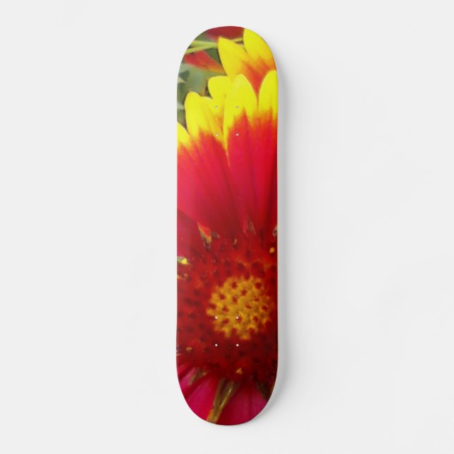 Pretty Flower Skateboard Deck (Front)
