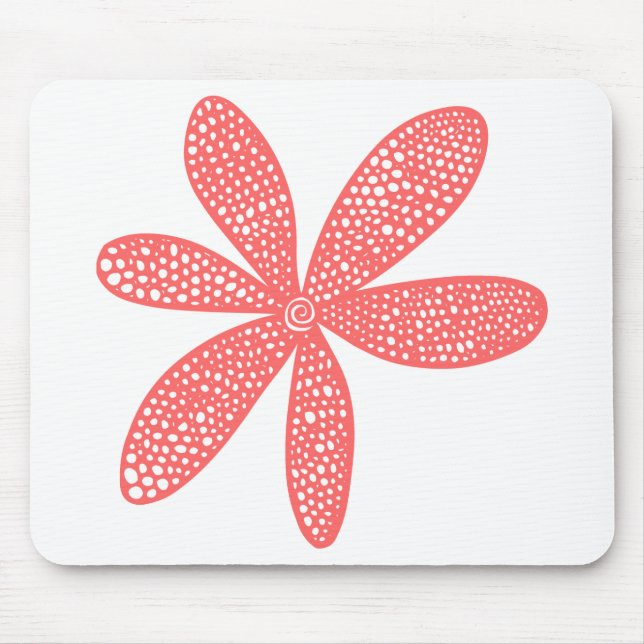 Pretty Flower - Tropical Pink Mouse Pad (Front)