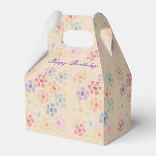Pretty Flowered Guest Favor Box
