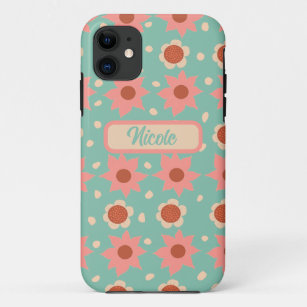Pretty flowers and little dots  iPhone 11 case